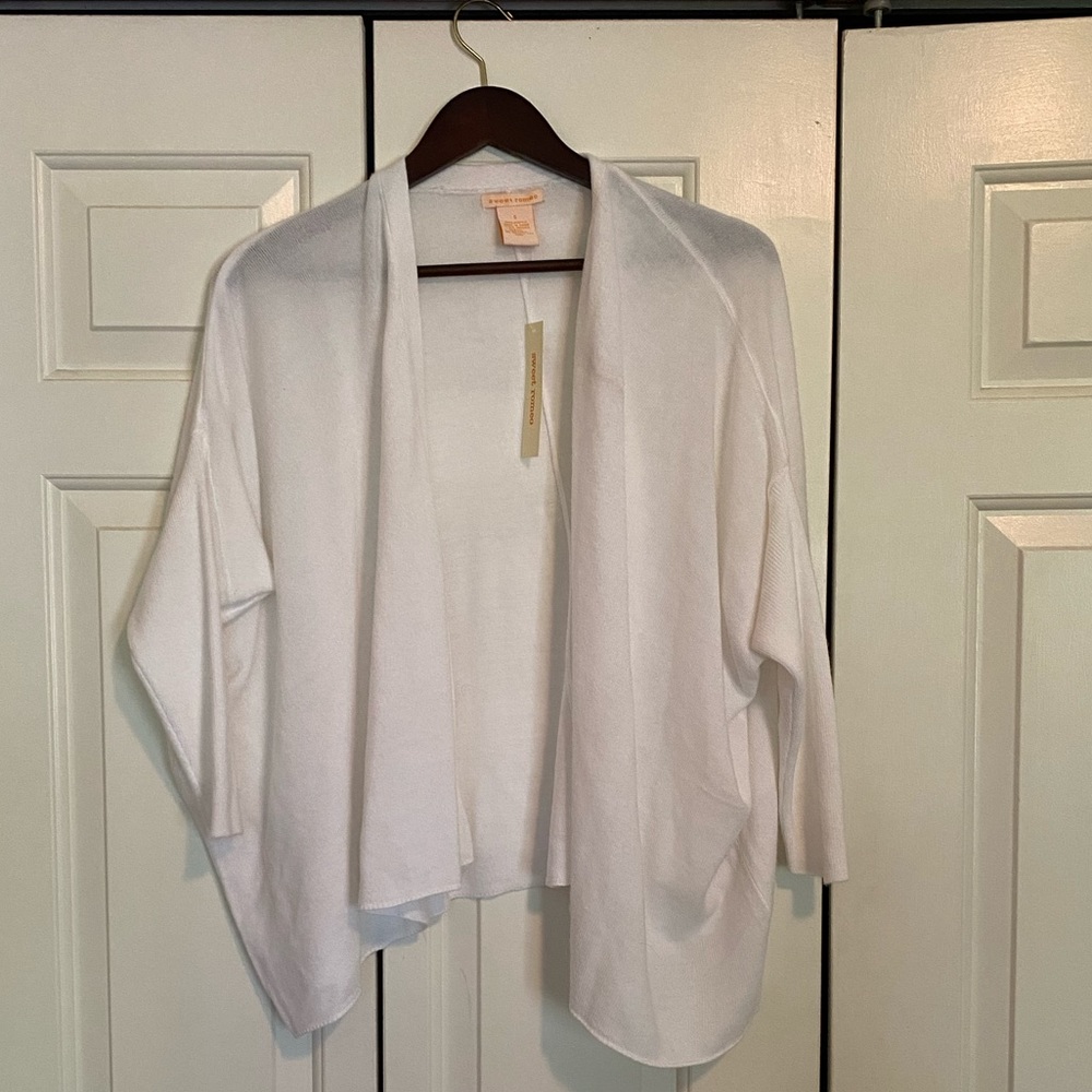 White cardigan